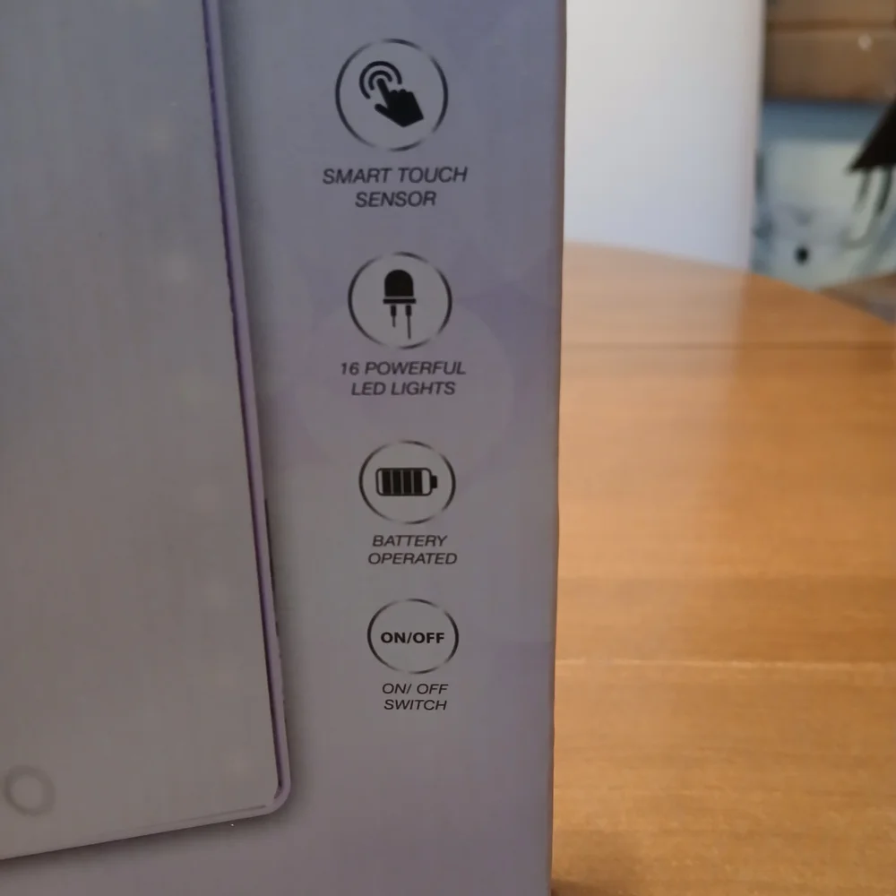 LED Vanity Mirror - Purple